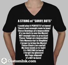  A String of SORRY BUTS